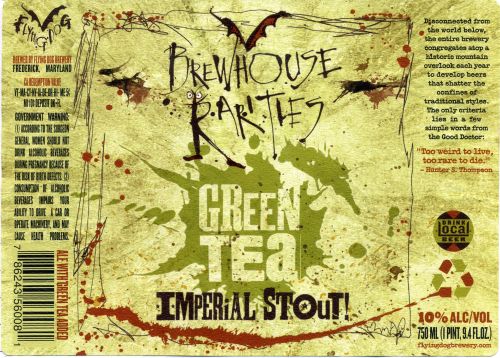 GReen Tea Imperial Stout Brewhouse Rarities